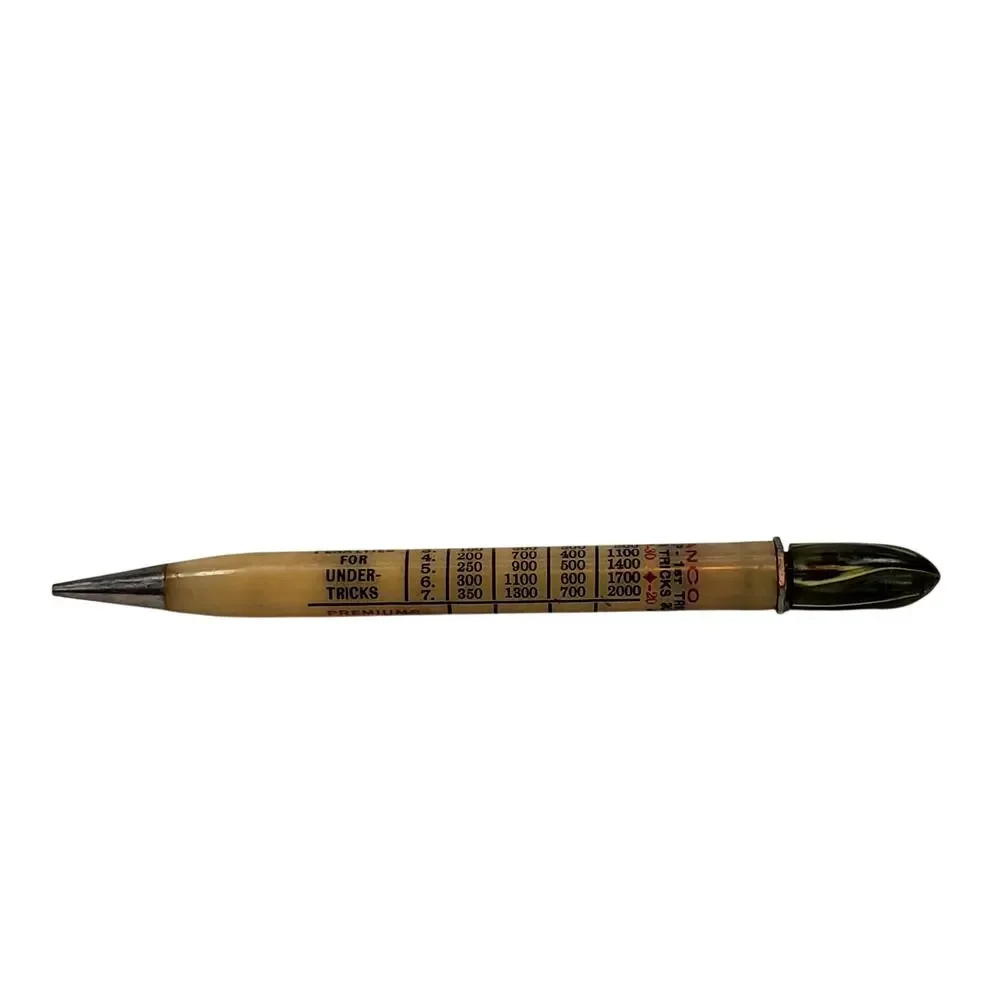 Vintage Vanco Bridge Card Game Scoring Celluloid Mechanical Pencil